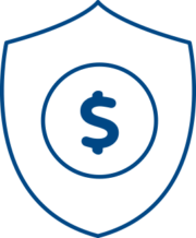 shield with dollar sign icon