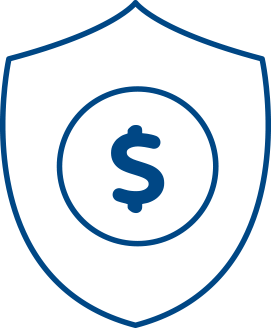 shield with dollar sign icon