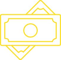 Dollar bills icons
