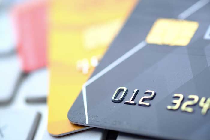 Upclose shot of fleet cards.